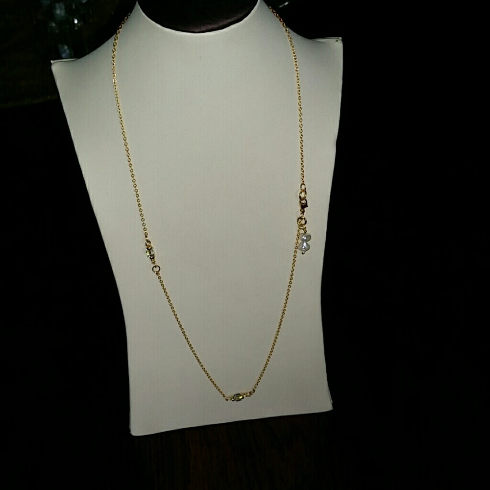 14k Yellow Gold & Pearl Necklace